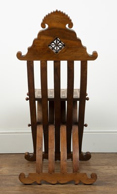 Lot 604 - Damascus mother-of-pearl inlaid chair Syrian...