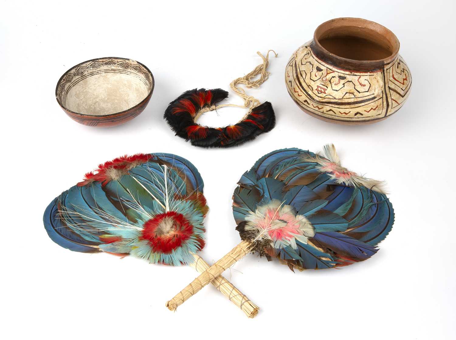 Lot 324 - A 1960s Peruvian century Shipibo pottery bowl...