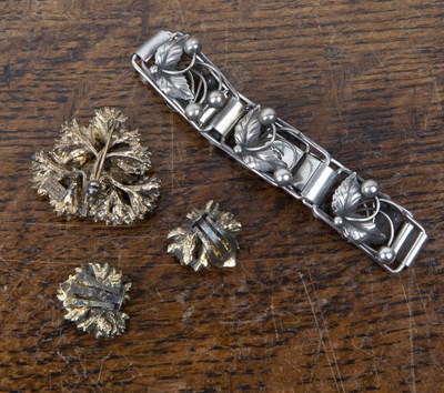 Lot 446 - John Lauritzen (1900-1984) Danish silver panel...