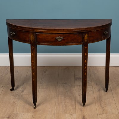 Lot 453 - A George III mahogany tea table