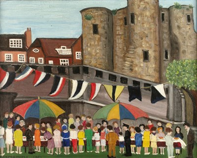 Lot 303 - Juliet Campbell (20th century) 'Gungarden Fete'...