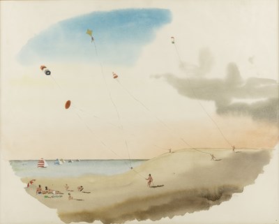 Lot 307 - D * R * (20th century) 'The Kite Flyers',...