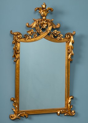 Lot 309 - A George III-style gilt wall mirror