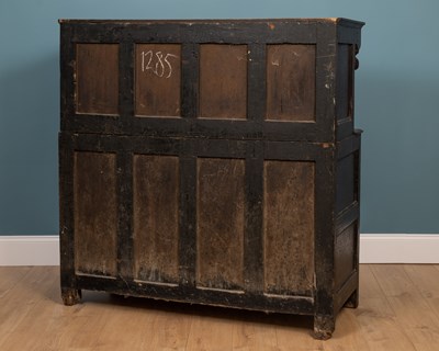Lot 249 - An 17th or 18th century oak court cupboard