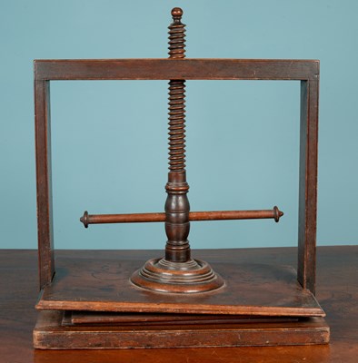 Lot 363 - A 19th century mahogany book press