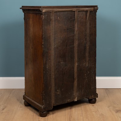 Lot 212 - An antique Continental oak cupboard