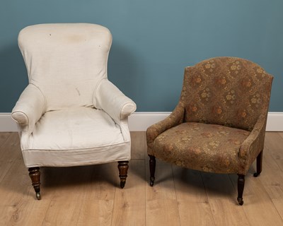 Lot 368 - Two 19th century armchairs