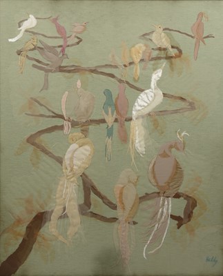 Lot 258 - Mabel Maugham Beldy (1874-1972) Exotic birds...