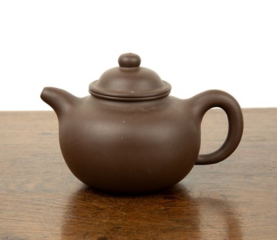 Lot 101 - Small Yixing teapot Chinese with an impressed...