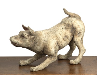 Lot 344 - Terracotta figure of a dog Chinese, Han...