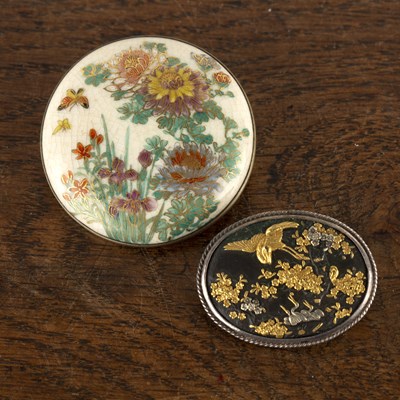 Lot 447 - Two brooches Japanese, comprising of: a...