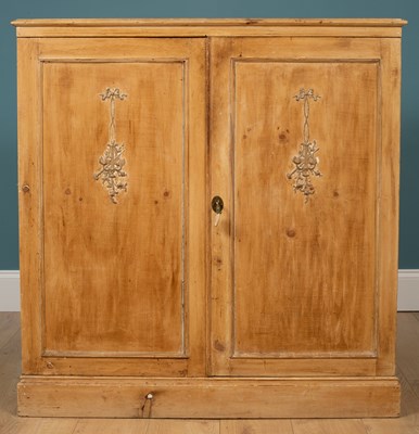 Lot 227 - A pine cabinet