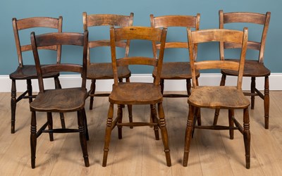 Lot 231 - A set of eight ash Country House style chairs