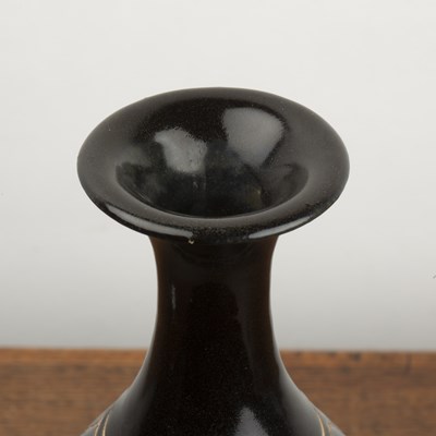 Lot 288 - Cizhou sgraffito pear-shaped bottle vase...