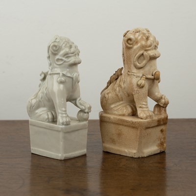 Lot 278 - Dehua blanc de chine dog of fo incense burner...