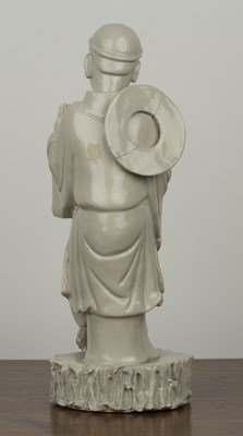 Lot 279 - Dehua blanc de chine standing figure Chinese,...