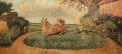 Lot 144 - Continental School 'Papillon in landscape',...