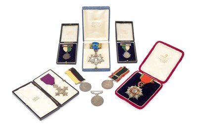 Lot 150 - A collection of medals, to include the Queen's...