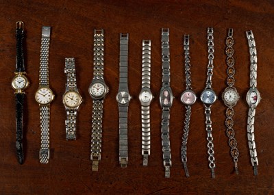 Lot 51 - A collection of ladies watches and bangles
