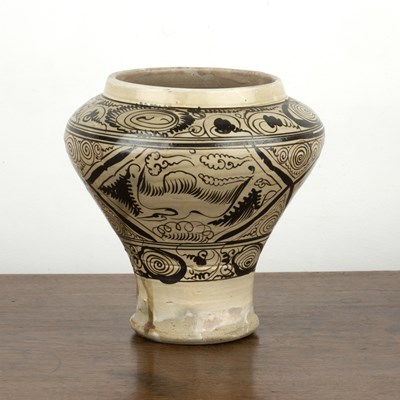 Lot 438 - Cizhou vase Chinese, Song dynasty of tapering...