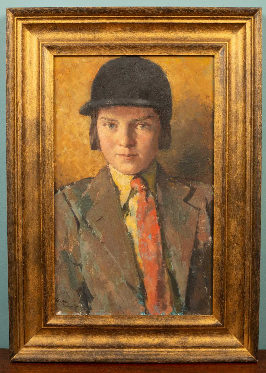 Lot 5 - William Dring (British, b.1904-1990), Portrait of a girl