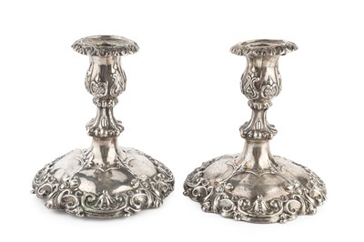 Lot 189 - A pair of early Victorian silver dwarf...