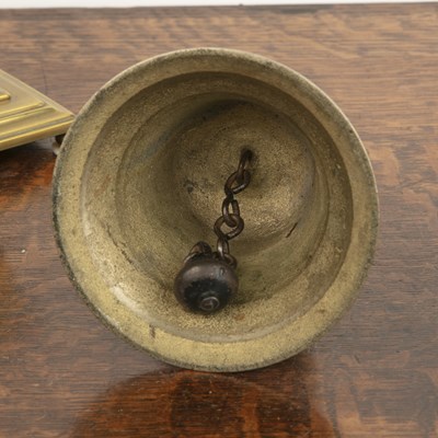 Lot 303 - Victorian brass desk stand bearing marks for...