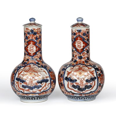 Lot 342 - A pair of late 19th century Japanese Imari...