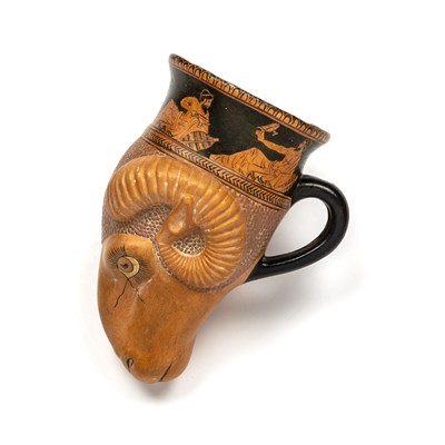 Lot 345 - Giustiniani of Naples terracotta ram's horn...