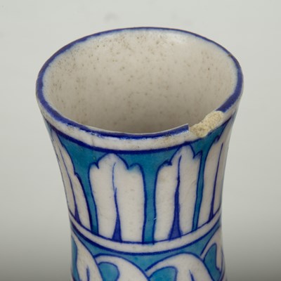 Lot 630 - Turquoise pottery vase Indian, Multan with...