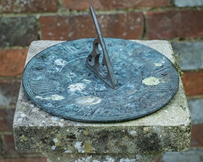 Lot 1287 - A sundial constructed from a baluster removed in the restoration of Magdalen Bridge, Oxford