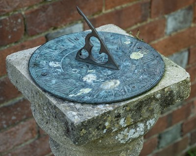 Lot 1287 - A sundial constructed from a baluster removed in the restoration of Magdalen Bridge, Oxford