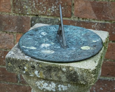 Lot 1287 - A sundial constructed from a baluster removed in the restoration of Magdalen Bridge, Oxford
