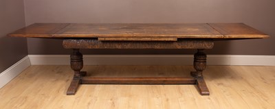 Lot 159 - A Jacobean style dining table