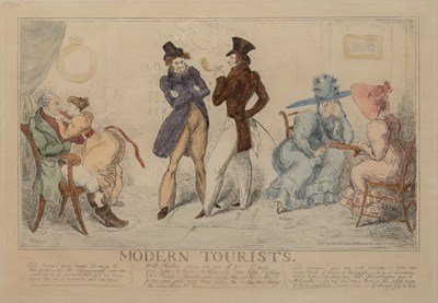 Lot 94 - George Cruikshank (British b.1792-d.1878), 'Modern Tourists'
