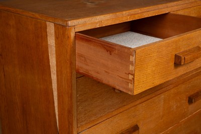 Lot 158 - An oak 'Utility' chest of drawers