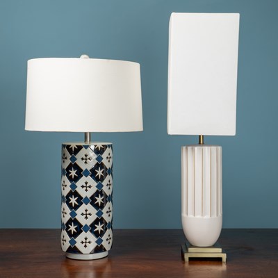 Lot 296 - Two contemporary table lamps