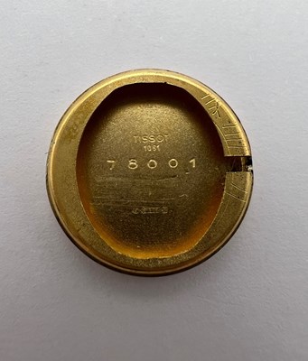 Lot 262 - A lady's 9ct gold bracelet watch by Tissot,...