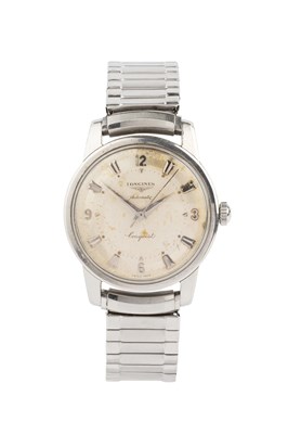 Lot 263 - A stainless steel 'Conquest' automatic watch...