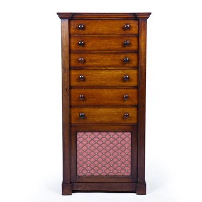 Lot 370 - An early Victorian mahogany Wellington chest...