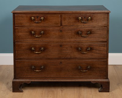 Lot 272 - A George III mahogany chest of drawers