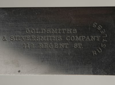 Lot 288 - Part-silver canteen of King's pattern cutlery...