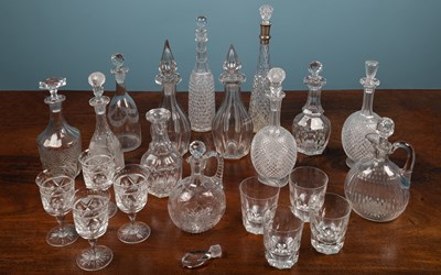 Lot 271 - A collection of various 19th century and later decanters