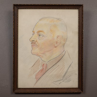 Lot 328 - Two portraits