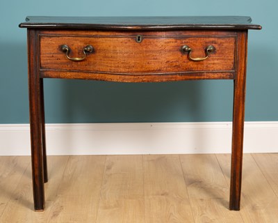 Lot 343 - A George III-style mahogany side table