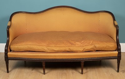 Lot 349 - A French-style carved hardwood framed sofa