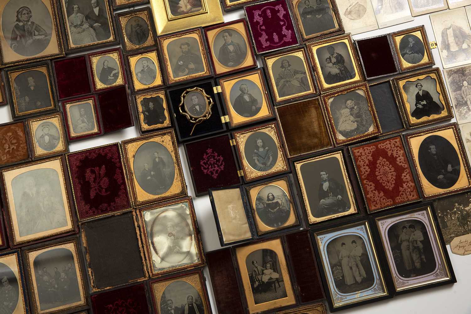 Lot 374 - A large collection of Ambrotypes