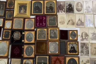 Lot 374 - A large collection of Ambrotypes