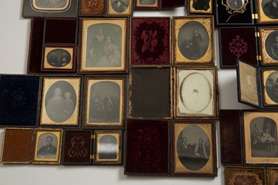 Lot 374 - A large collection of Ambrotypes