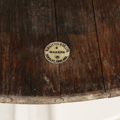 Lot 181 - Pair of oak coopered brass buckets 19th...